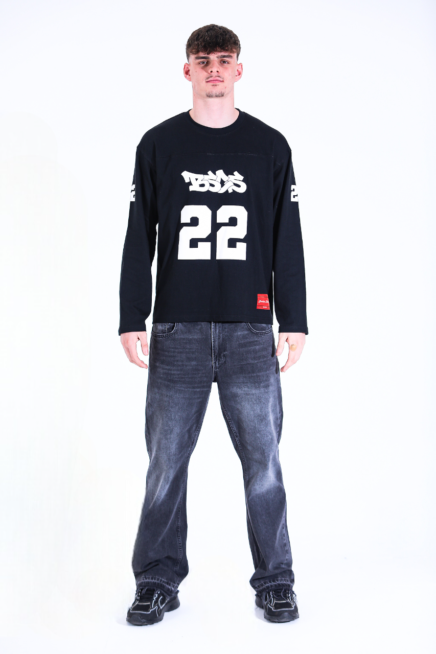 BLACK 22 LONG SLEEVE JERSEY